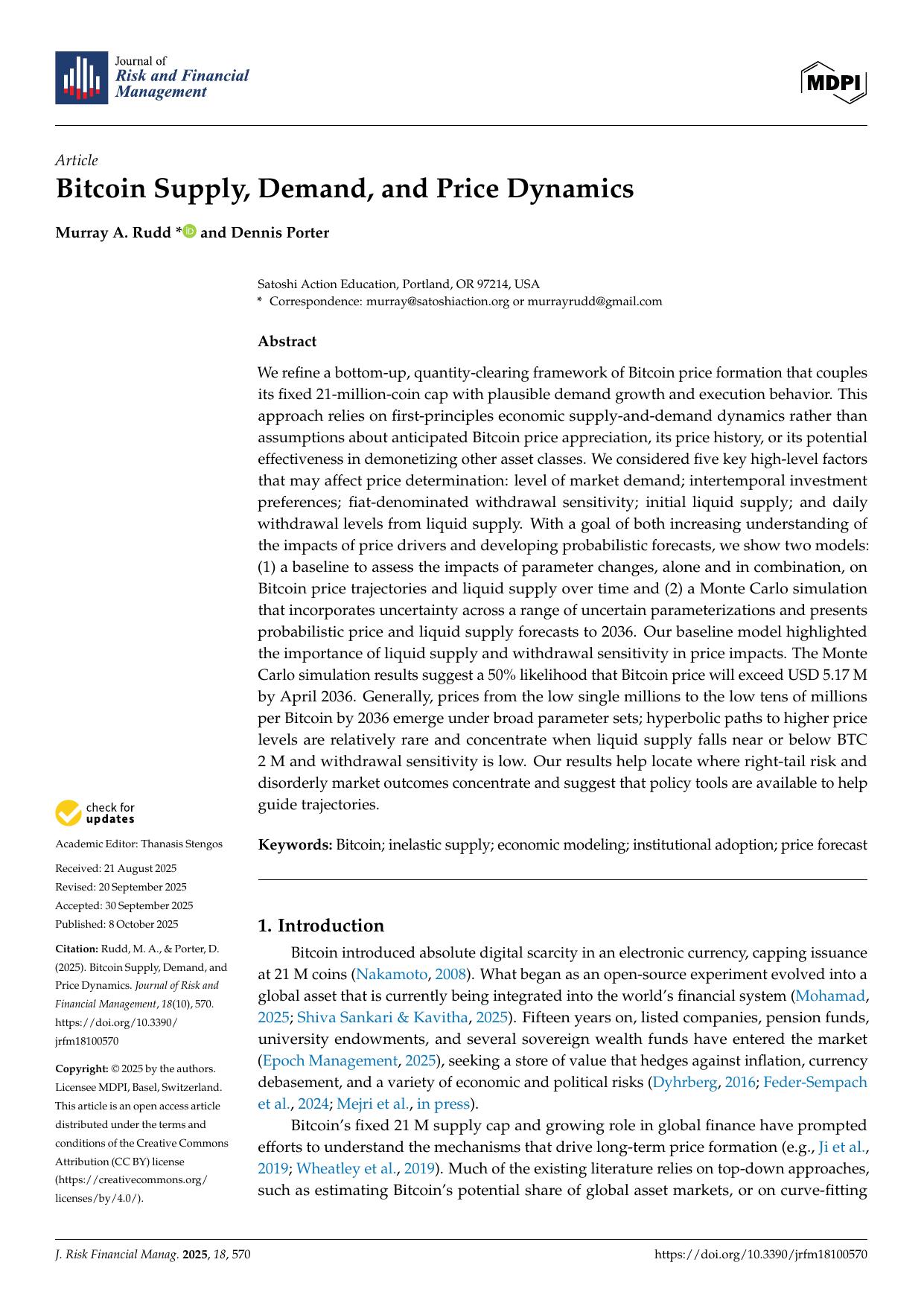 Bitcoin Supply, Demand, and Price Dynamics cover